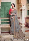 Kashvi Nadia Fancy Wear Designer Georgette With Antique copper Zari Saree Collection 